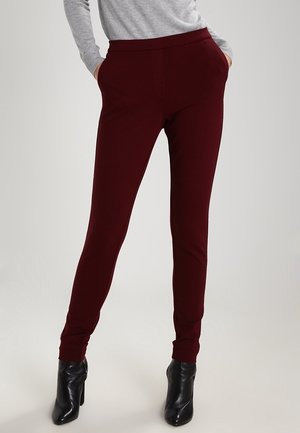 Pantalon classique - dark red