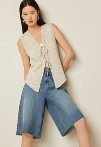 Next TALL  - Farkkushortsit - dark blue