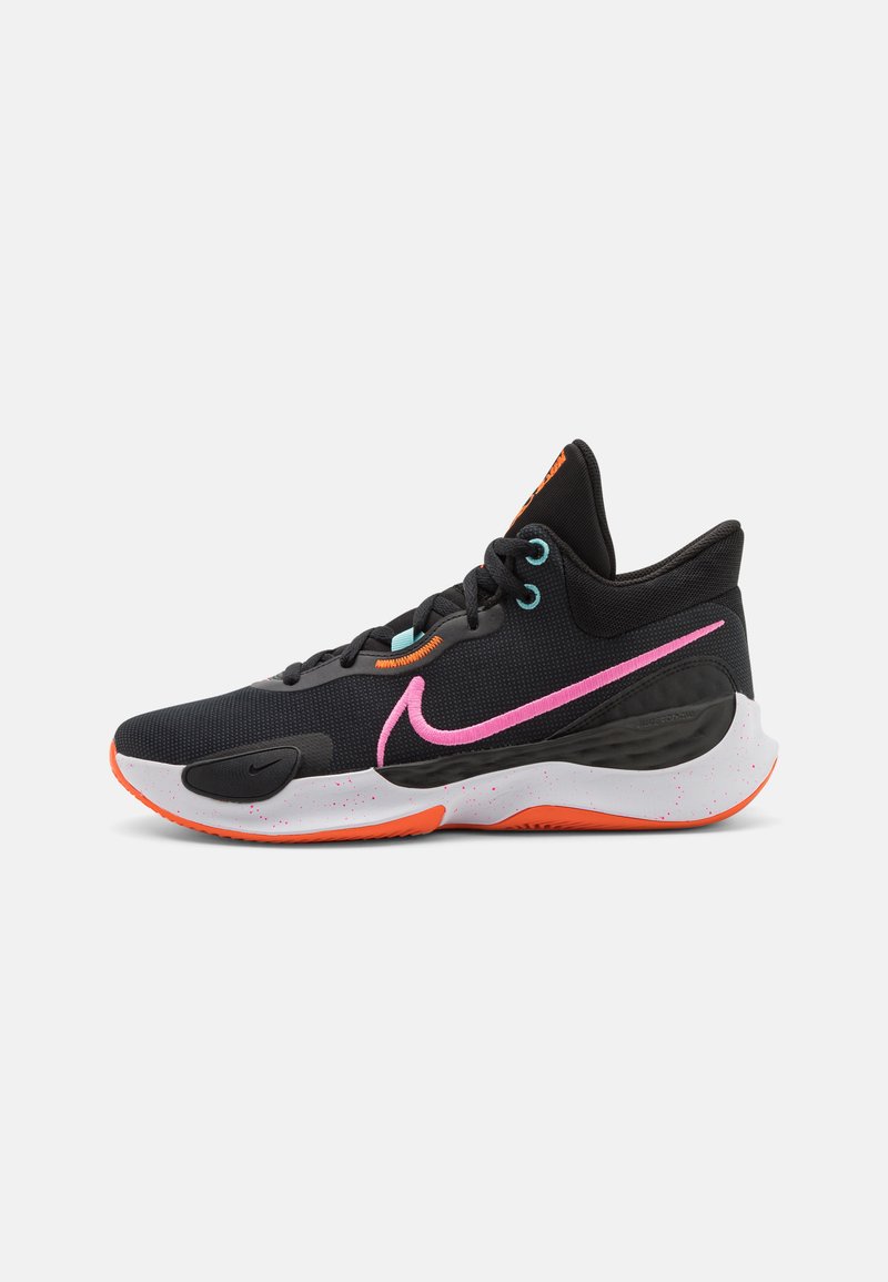 Nike Performance RENEW ELEVATE 3 - Basketballschuh - black/pink spell/anthracite/schwarz