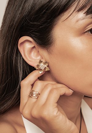 Hey Happiness, SUNBURST FLOWER STUD - Ohrringe - gold-coloured