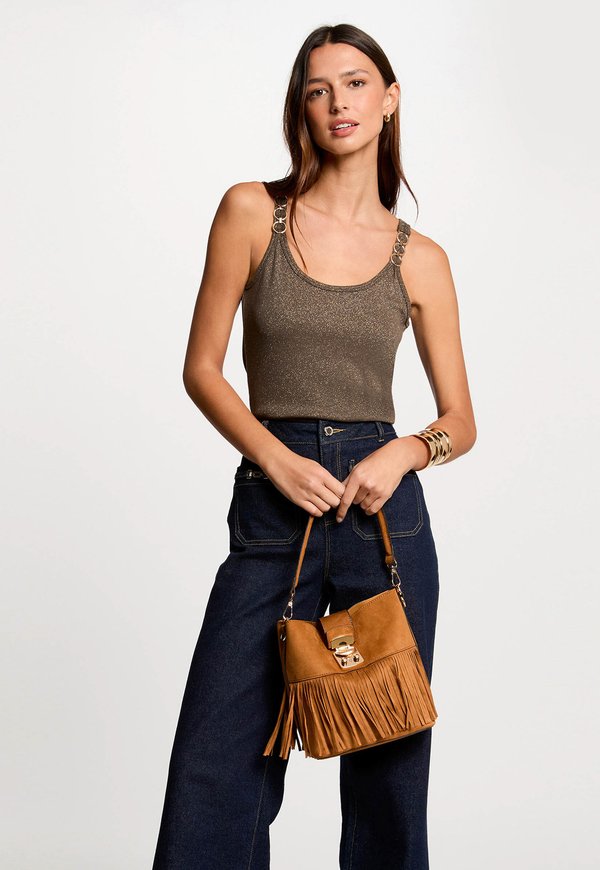 THIN STRAPS - Top - vert kaki