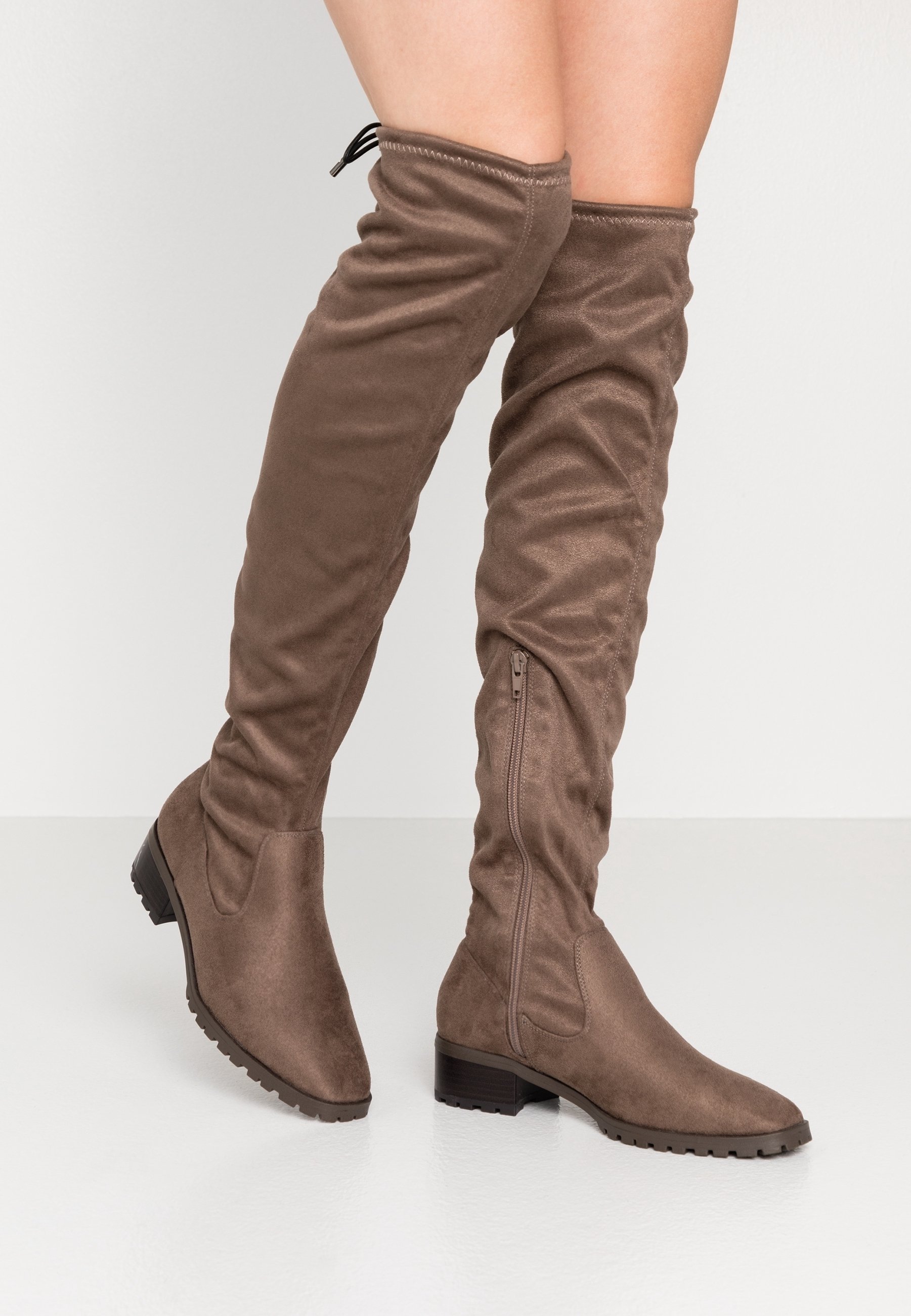 Anna Field Over-the-knee boots taupe (Pre-owned) Zalando