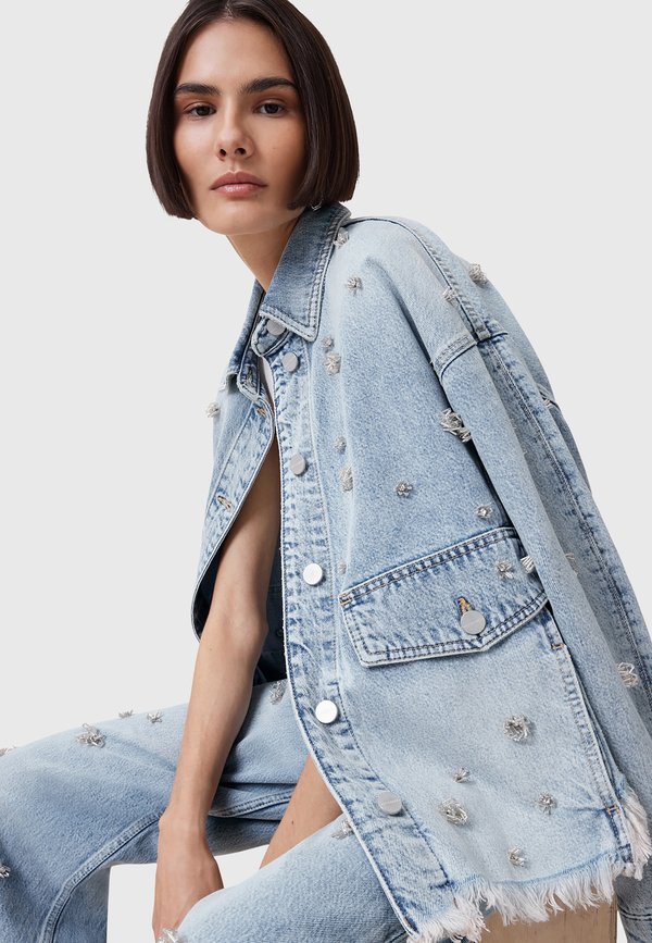 HETTIE SHACKET - Denim jacket - light indigo3