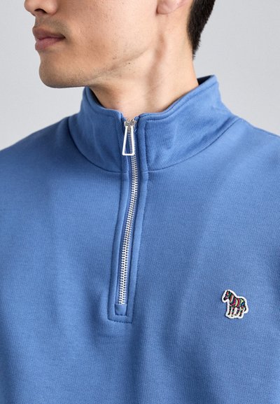 PS Paul Smith MENS REG FIT HALF ZIP ZEBRA - Sportska majica - cobal blue
