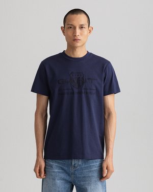 TONAL ARCHIVE SHIELD - T-shirt con stampa - evening blue