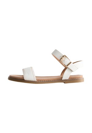 STITCH DETAIL OPEN TOE - Sandalen - white