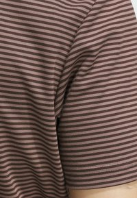 adidas Performance STRIPE  - Polo - trace brown   dark brown