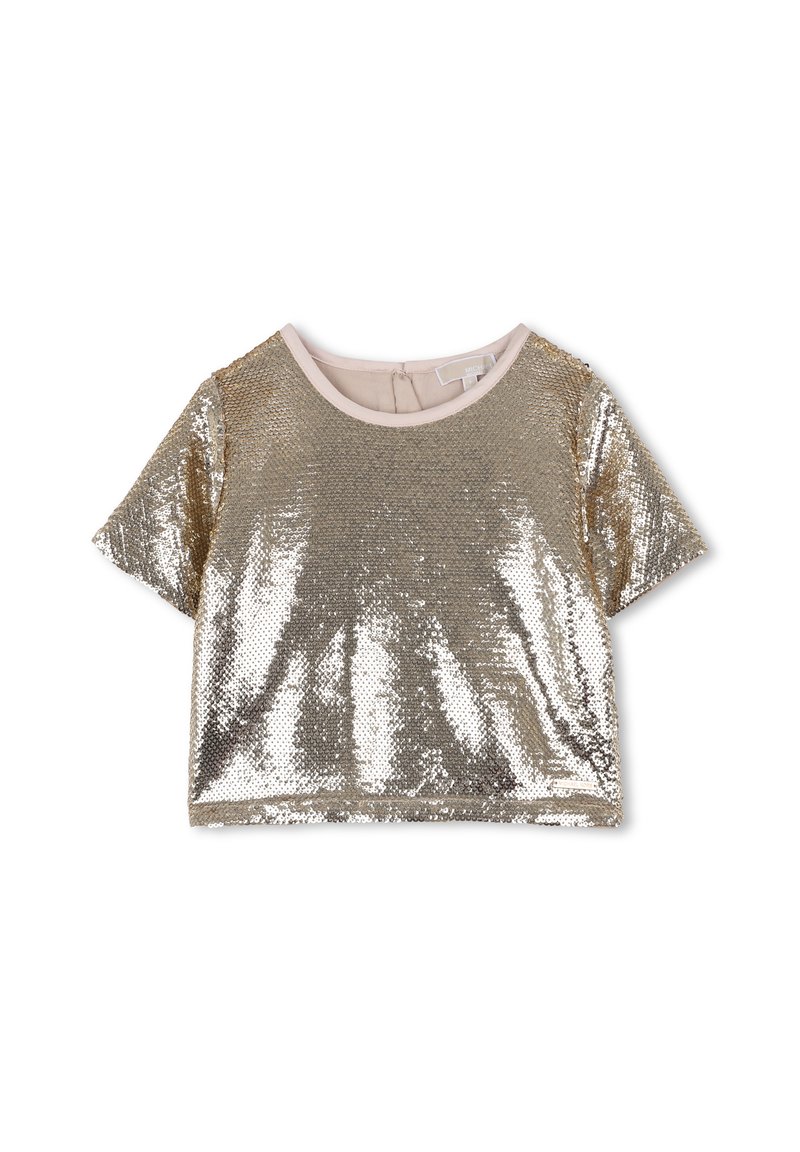 Michael Kors Kids Blouse goudkleurig Michael Kors Kids Blouse goudkleurig