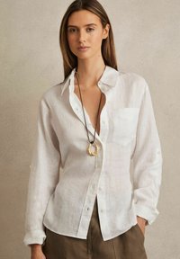 Reiss REGULAR FIT - LEORA TIE-BACK - Blus - white