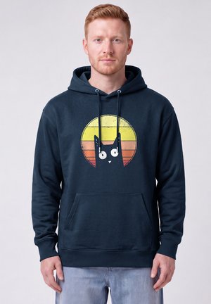 watapparel, SUNSET CAT UNISEX - Hoodie - french navy