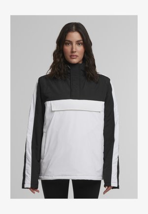 Urban Classics, HOODED JACKET - Ľahká bunda - wht/blk/blk