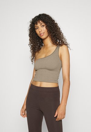 KIARA ONE SHOULDER - Top - vintage khaki