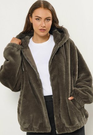 Yours Clothing, Fleece jacket - brown