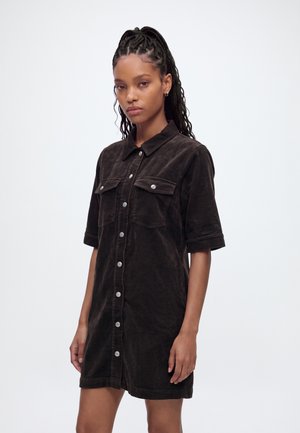 JDY SHIRAZ BUTTON DRESS - Риза-рокля - chocolate torte