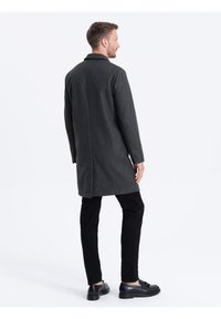 Ombre Abrigo clásico - dark grey melange