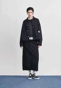 Carhartt WIP EVERSON - Τζιν μπουφάν - black stone washed