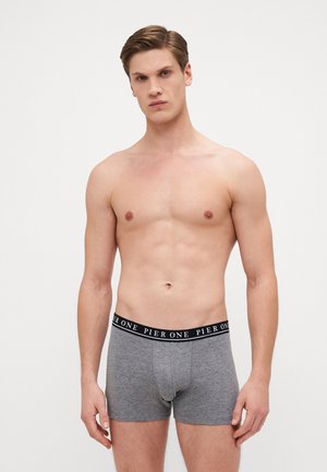 5 PACK - Boxerkalsong - black/mottled dark grey