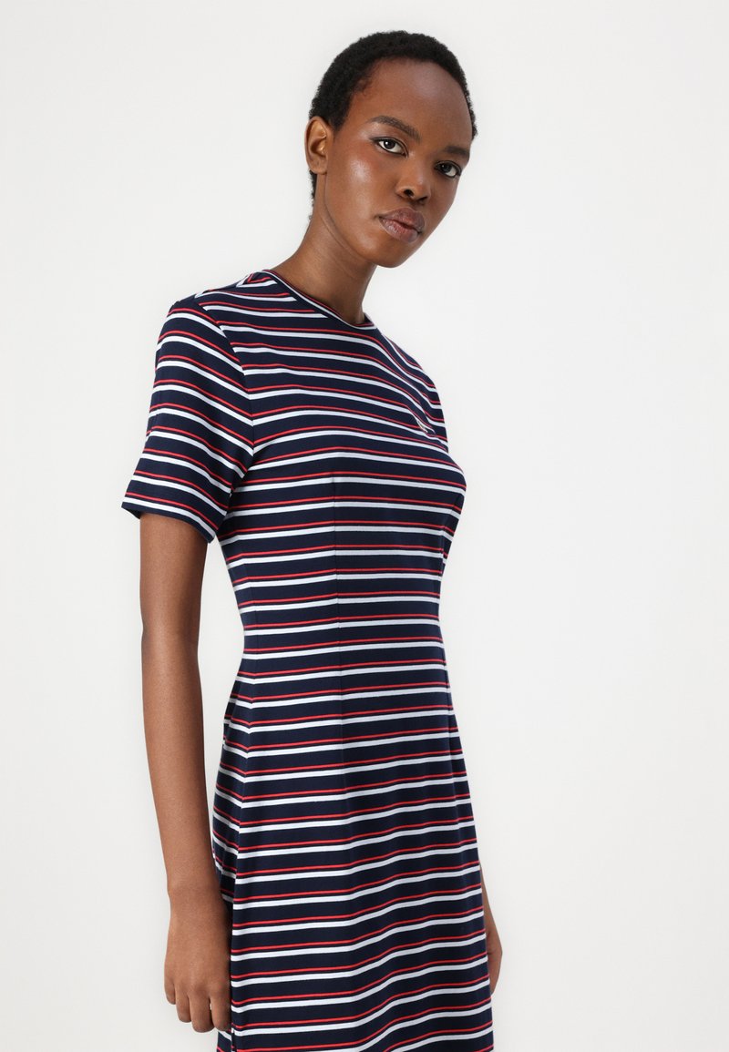 blue striped lacoste dress Lacoste Y2K Polo Mini Dress Blue-Multi Stripe Size-XS main image 1