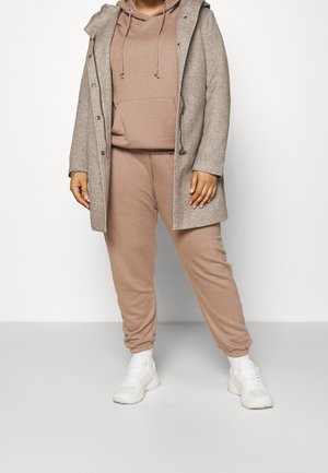 Kurzmantel - mottled light brown