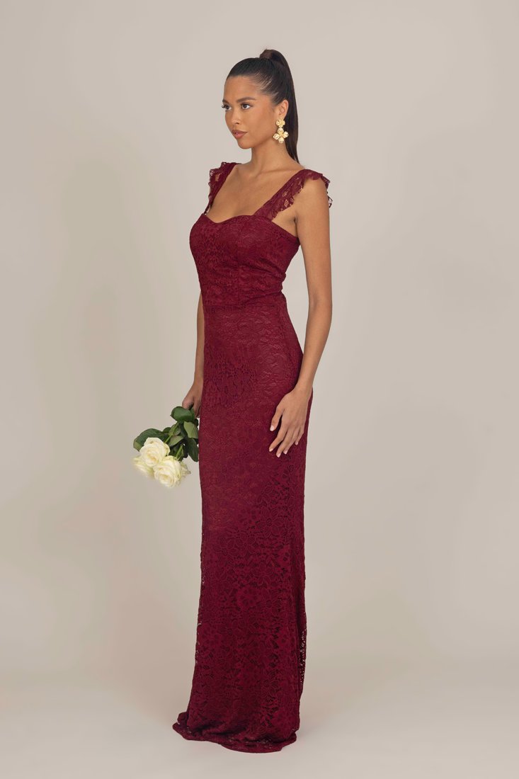 Maxi Jurk Cocktailjurk Bordeaux Rood WAL G TALL AMI MAXI DRESS