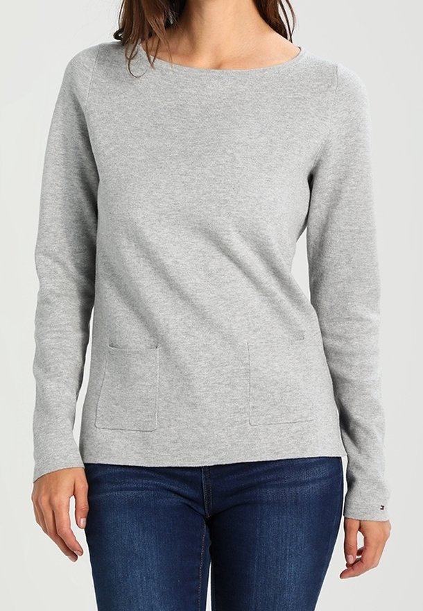 Tommy Hilfiger Stickad tröja - silver-coloured