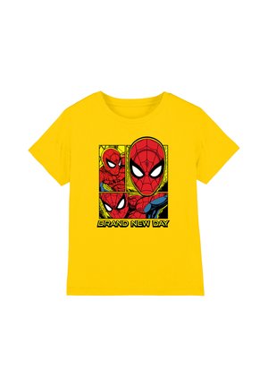 Marvel, SPIDERMAN BRAND NEW DAY PARKER BOXES UNISEX - Print T-shirt - yellow