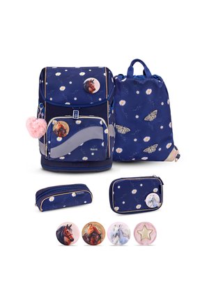 SMARTY PLUS MIT BRUST& HÜFT,PATCHES SET - Schulranzen Set - moonlight