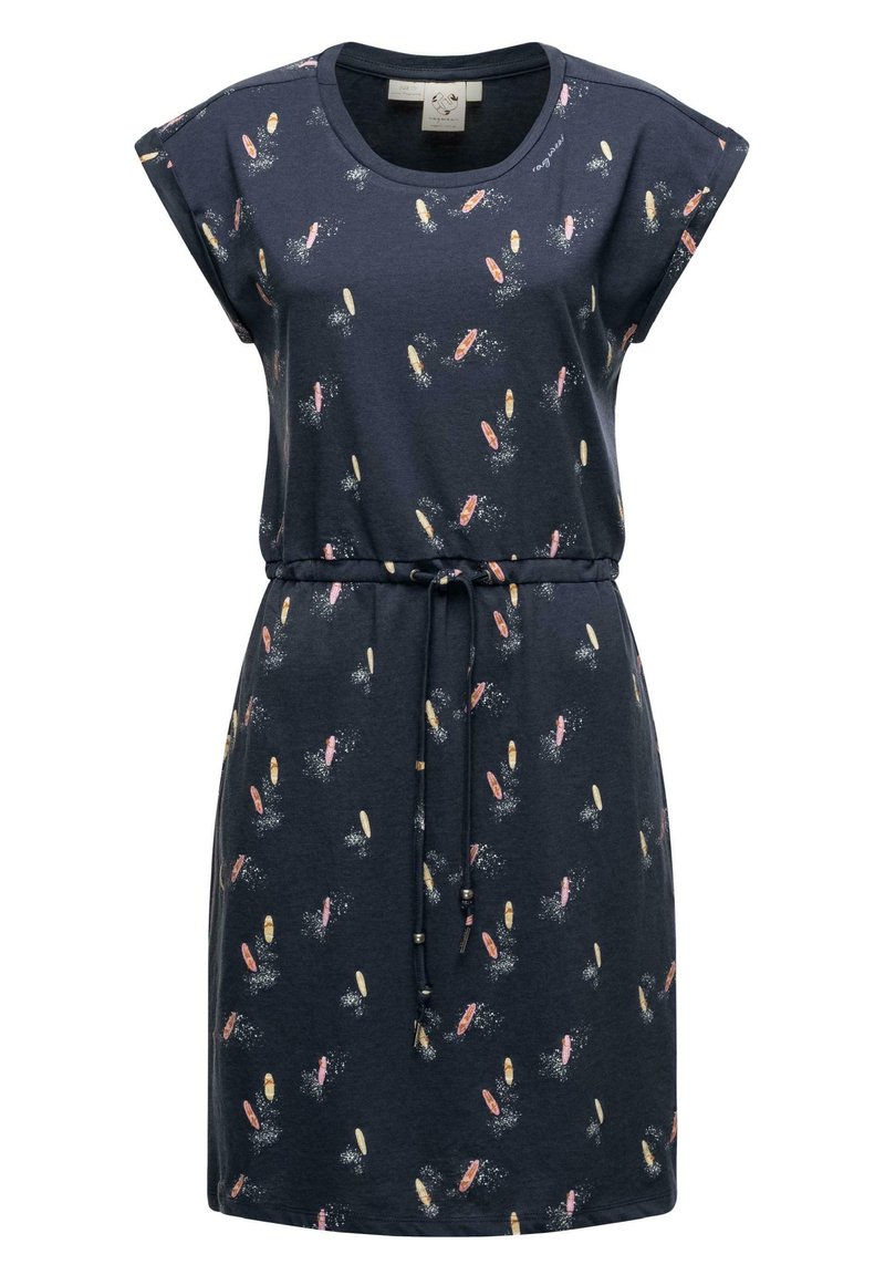 Ragwear MALLORY PRINT - Jerseykleid - navy