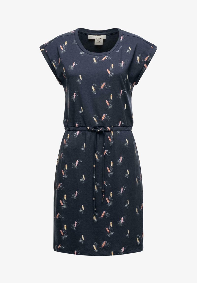 Ragwear MALLORY PRINT - Jerseykleid - navy