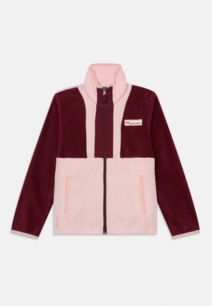 BACK BOWL FULL ZIP UNISEX - Veste polaire - rich wine/satin pink
