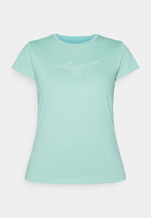 Mizuno, ATHLETICS TEE - T-shirts print - dusty jade