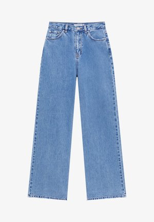 Flared Jeans - stone blue denim