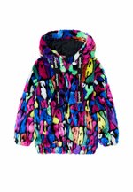 Desigual Damen Winterjacke Padded Sunna – Gelb, Größe 36 (S), Mit Rollkragen Und Hindu-Print