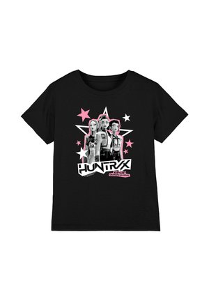 NETFLIX, KPOP DEMON HUNTERS HUNTRIX SCRAPBOOK STARS UNISEX - Print T-shirt - black