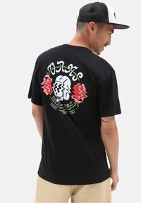 Vans SHAKEN SKULL SS TEE - Printtipaita - black