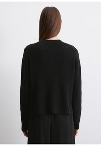 Marc O'Polo CARDIGAN LONGSLEEVE V NECK - Kofta - black