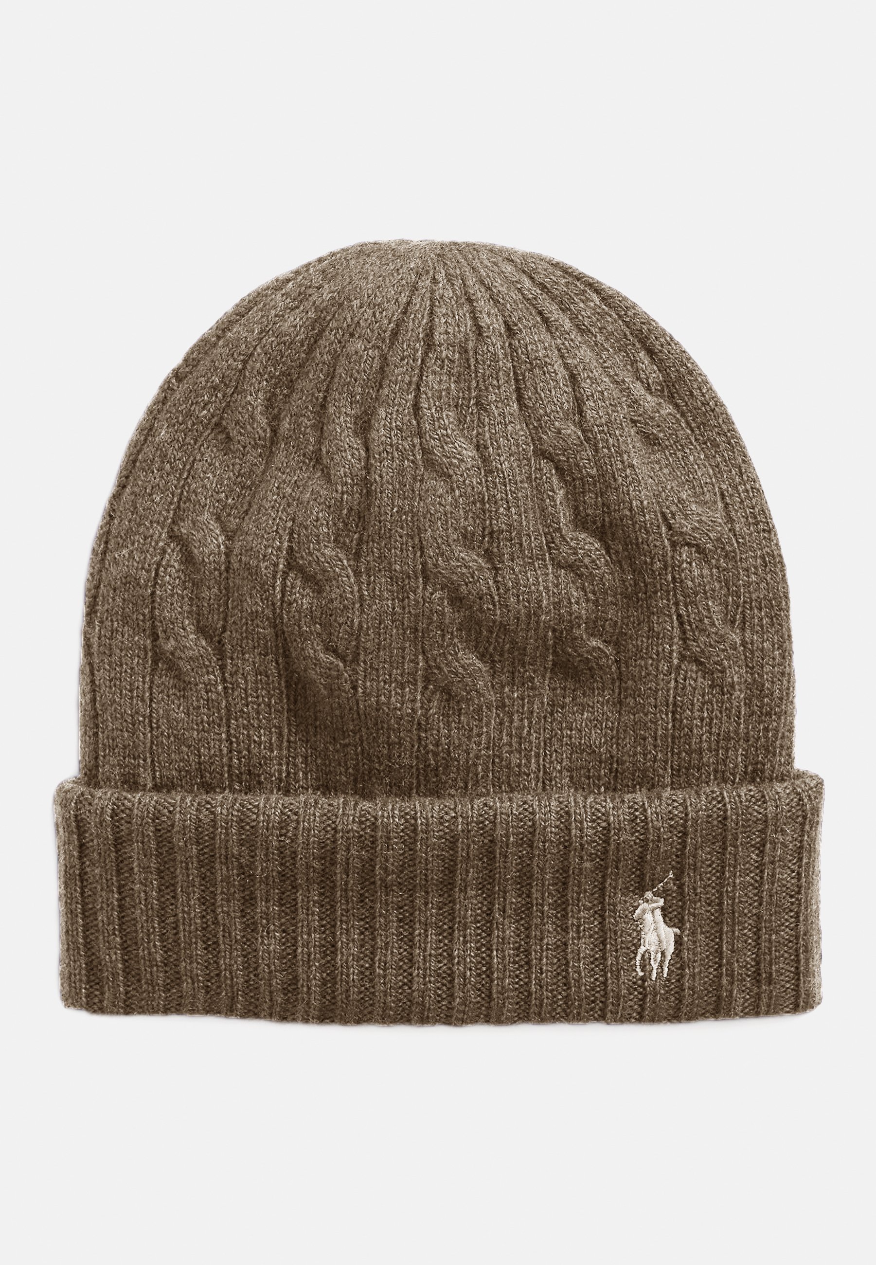 Polo Ralph Lauren CABLE-KNIT WOOL-CASHMERE BEANIE Muts camel