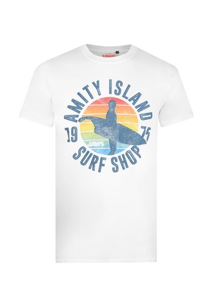 Cotton Soul AMITY SURF SHOP - T-Shirt print - white
