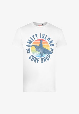 Cotton Soul AMITY SURF SHOP - Print T-shirt - white