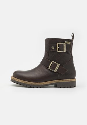 BRAMBLE DOUBLE BUCKLE BOOT - Korte laarzen - dark brown