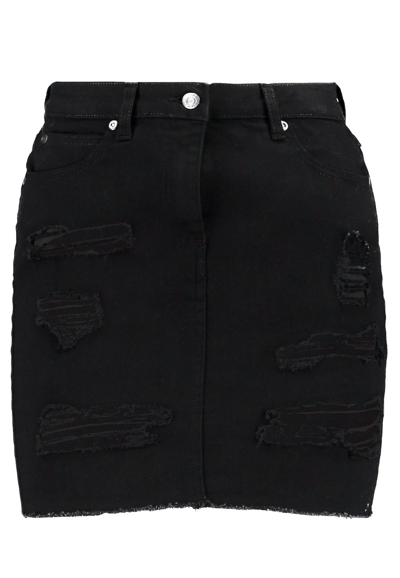 New Look Jupe en jean - black/noir - (Seconde main