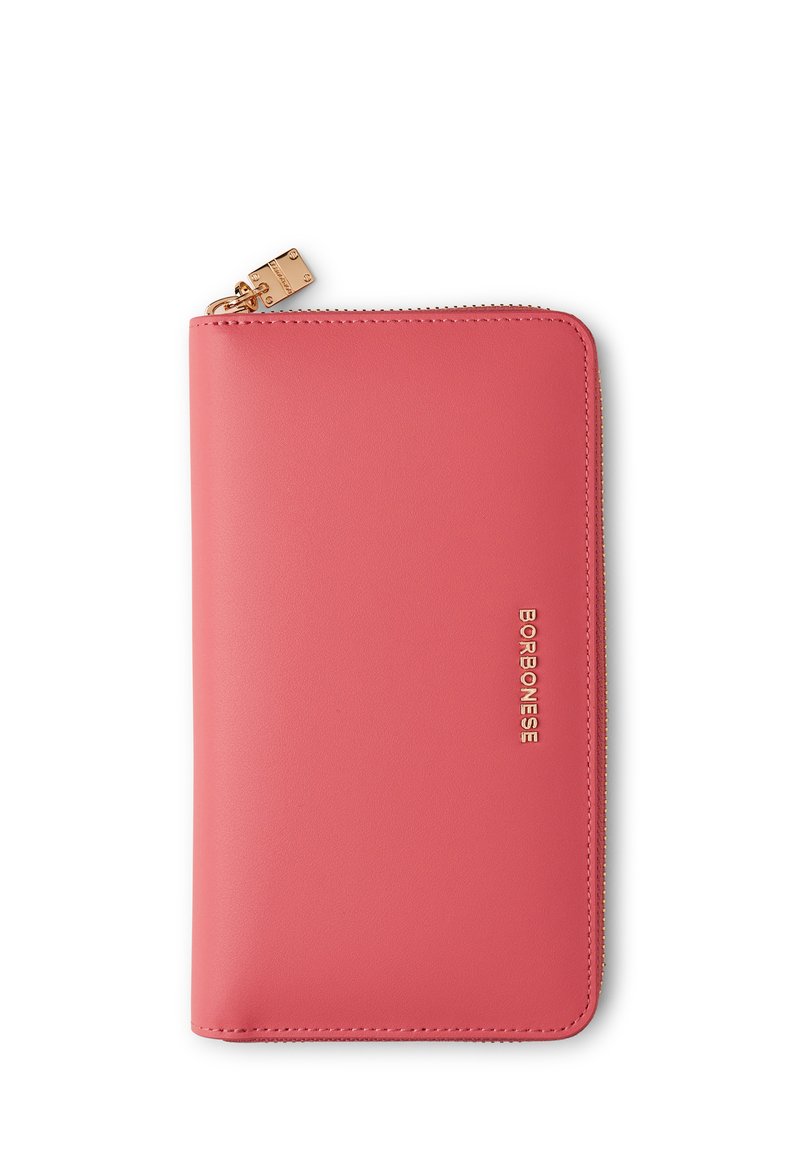 Borbonese LETTERING LARGE - ZIPAROUND - Wallet - tea rose