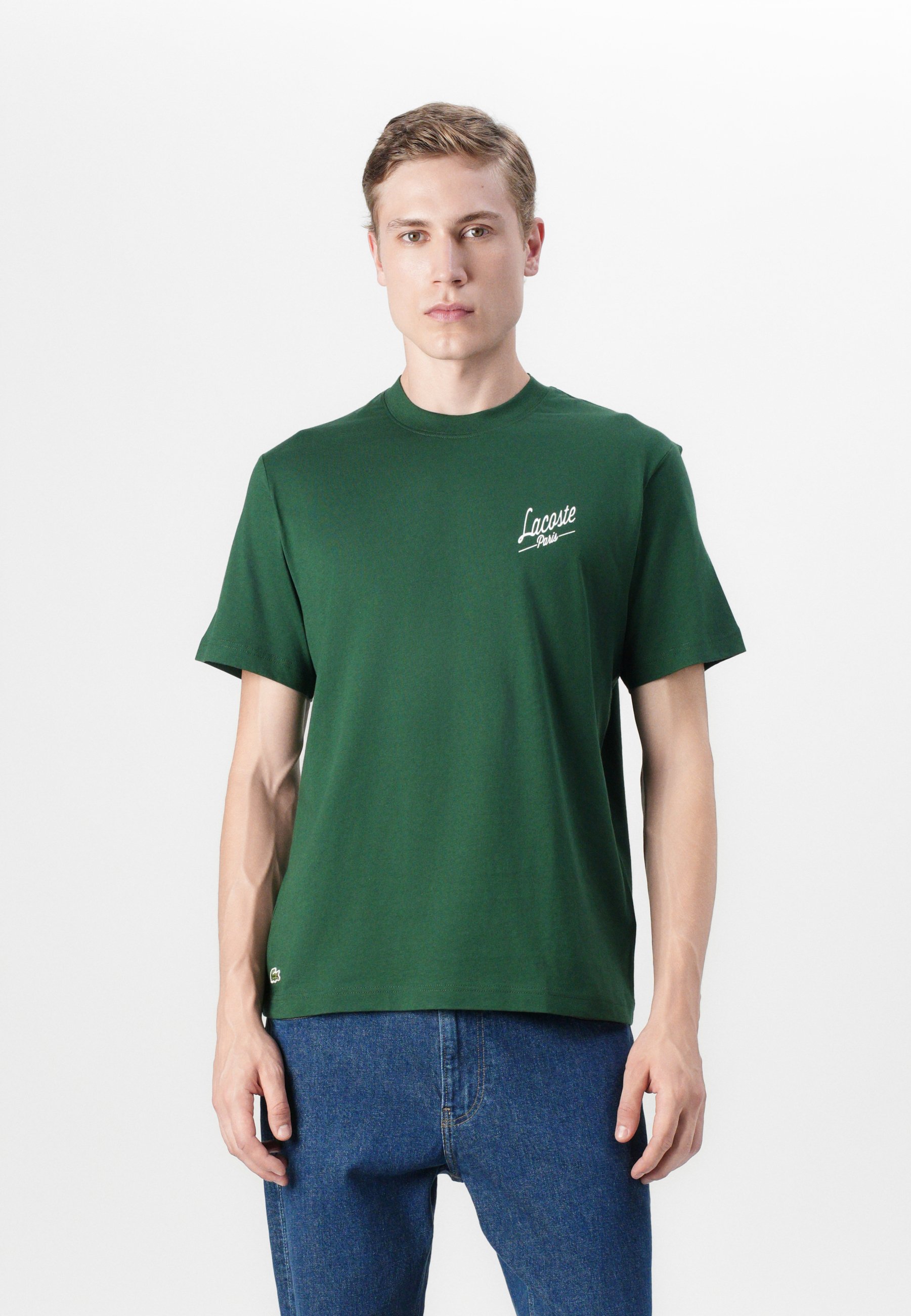 Tシャツ・カットソー Lacoste Cotton T-Shirt With Print Lacoste T-shirt imprimé - green/vert - ZALANDO.FR