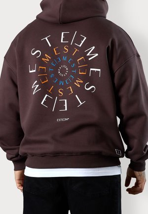 Kapuzenpullover - dark brown