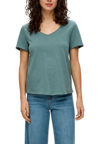 s.Oliver V AUSSCHNITT - T-Shirt basic - helles petrol