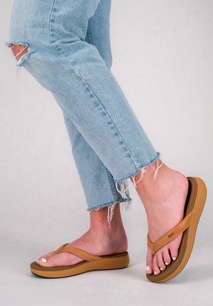 Reef CUSHION CLOUD - T-bar sandals - natural