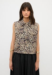 Top - leopard brown