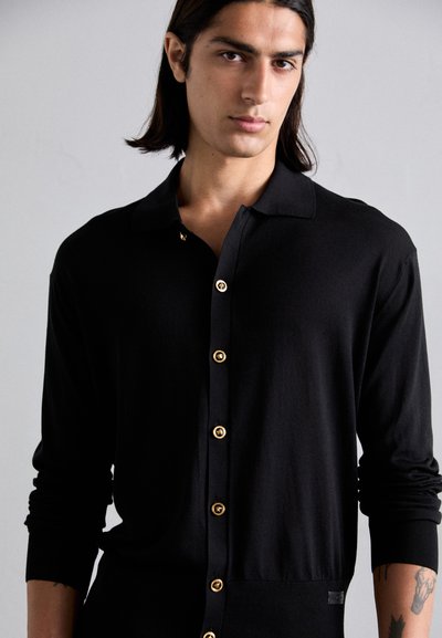 Versace BLEND ESSENTIAL - Chaqueta de punto - black