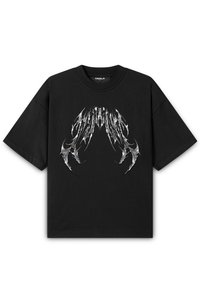 Print T-shirt - metal black