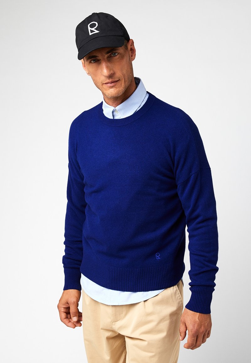 Rodier ROUND NECK Jumper bleu foncé/mottled blue Zalando.de